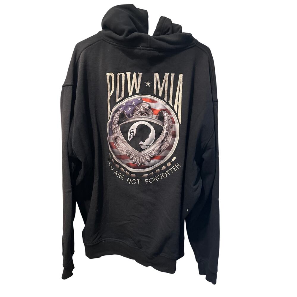 ⭐️ Men’s POW MIA Fleece Hoodie. Size XXL. War. Casual